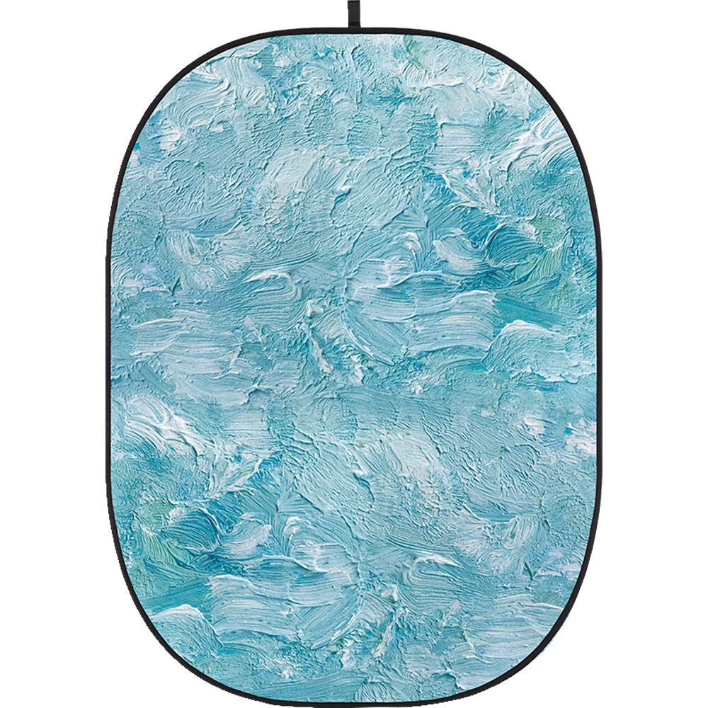 Godox Collapsible Backdrop 1.5 x 2m Abstract Painting Background Easy Set Up with Wrinkle-Free Self-Supporting Collapsible Frame, and Non-Reflective Material for Photography, Live Stream, Vlogging, Video, Picture | CBA-PA0009