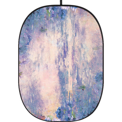 Godox Collapsible Backdrop 1.5 x 2m Floral Painting Background Easy Set Up with Wrinkle-Free Self-Supporting Collapsible Frame, and Non-Reflective Material for Photography, Live Stream, Vlogging, Video, Picture | CBA-PF0005