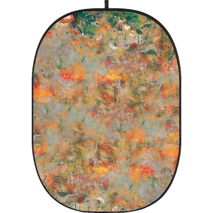 Godox Collapsible Backdrop 1.5 x 2m Floral Painting Background Easy Set Up with Wrinkle-Free Self-Supporting Collapsible Frame, and Non-Reflective Material for Photography, Live Stream, Vlogging, Video, Picture | CBA-PF0005