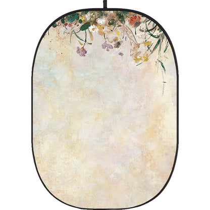 Godox Collapsible Backdrop 1.5 x 2m Floral Painting Background Easy Set Up with Wrinkle-Free Self-Supporting Collapsible Frame, and Non-Reflective Material for Photography, Live Stream, Vlogging, Video, Picture | CBA-PF0005