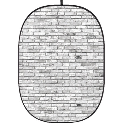 Godox Collapsible Backdrop 1.5 x 2m Brick Wall Background Easy Set Up with Wrinkle-Free Self-Supporting Collapsible Frame, and Non-Reflective Material for Photography, Live Stream, Vlogging, Video, Picture