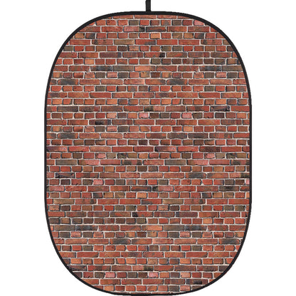Godox Collapsible Backdrop 1.5 x 2m Brick Wall Background Easy Set Up with Wrinkle-Free Self-Supporting Collapsible Frame, and Non-Reflective Material for Photography, Live Stream, Vlogging, Video, Picture