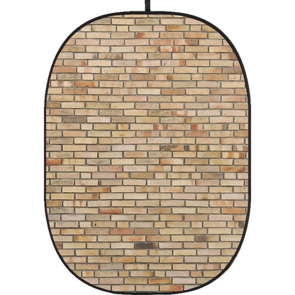 Godox Collapsible Backdrop 1.5 x 2m Brick Wall Background Easy Set Up with Wrinkle-Free Self-Supporting Collapsible Frame, and Non-Reflective Material for Photography, Live Stream, Vlogging, Video, Picture