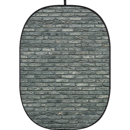 Godox Collapsible Backdrop 1.5 x 2m Brick Wall Background Easy Set Up with Wrinkle-Free Self-Supporting Collapsible Frame, and Non-Reflective Material for Photography, Live Stream, Vlogging, Video, Picture