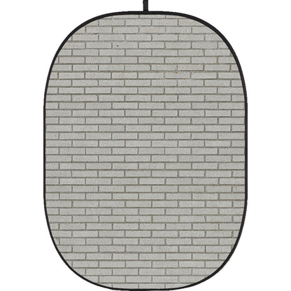 Godox Collapsible Backdrop 1.5 x 2m Brick Wall Background Easy Set Up with Wrinkle-Free Self-Supporting Collapsible Frame, and Non-Reflective Material for Photography, Live Stream, Vlogging, Video, Picture