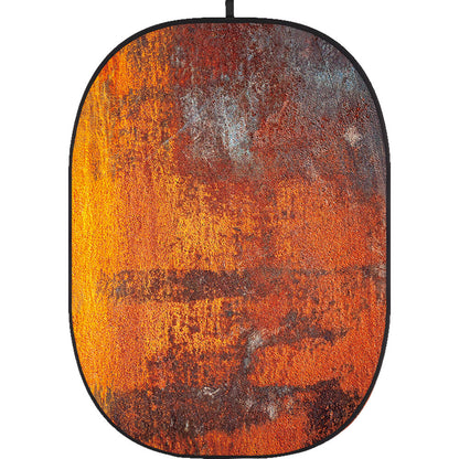 Godox Collapsible Backdrop 1.5 x 2m Rusty Wall Background Easy Set Up with Wrinkle-Free Self-Supporting Collapsible Frame, and Non-Reflective Material for Photography, Live Stream, Vlogging, Video, Picture | CBA-WR0011