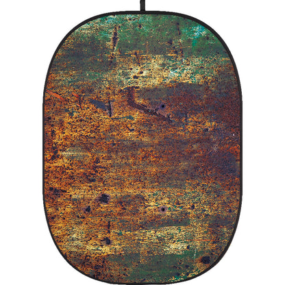 Godox Collapsible Backdrop 1.5 x 2m Rusty Wall Background Easy Set Up with Wrinkle-Free Self-Supporting Collapsible Frame, and Non-Reflective Material for Photography, Live Stream, Vlogging, Video, Picture | CBA-WR0011