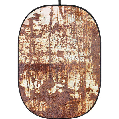 Godox Collapsible Backdrop 1.5 x 2m Rusty Wall Background Easy Set Up with Wrinkle-Free Self-Supporting Collapsible Frame, and Non-Reflective Material for Photography, Live Stream, Vlogging, Video, Picture | CBA-WR0011