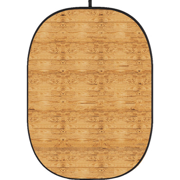 Godox Collapsible Backdrop 1.5 x 2m Wooden Wall Background Easy Set Up with Wrinkle-Free Self-Supporting Collapsible Frame, and Non-Reflective Material for Photography, Live Stream, Vlogging, Video, Picture