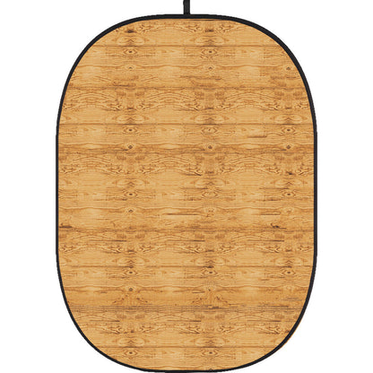 Godox Collapsible Backdrop 1.5 x 2m Wooden Wall Background Easy Set Up with Wrinkle-Free Self-Supporting Collapsible Frame, and Non-Reflective Material for Photography, Live Stream, Vlogging, Video, Picture