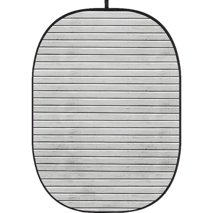 Godox Collapsible Backdrop 1.5 x 2m Wooden Wall Background Easy Set Up with Wrinkle-Free Self-Supporting Collapsible Frame, and Non-Reflective Material for Photography, Live Stream, Vlogging, Video, Picture