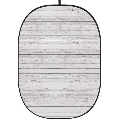 Godox Collapsible Backdrop 1.5 x 2m Wooden Wall Background Easy Set Up with Wrinkle-Free Self-Supporting Collapsible Frame, and Non-Reflective Material for Photography, Live Stream, Vlogging, Video, Picture