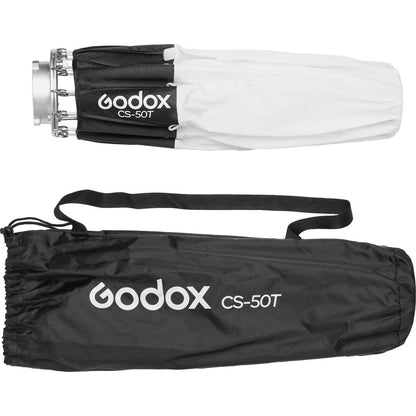 Godox CS-50T/CS-65T/CS-85T Collapsible Lantern Softbox for Bowens Mount with Foldable Quick Install Portable Round Shape, 270 Beam Spread, Quick Set-Up, for Small Space Studio Live Streaming, Video Shooting