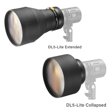 Godox DL5 Lite Parallel Beam Booster for MS60BI & MS60R LED Lights with 7.4" Max Height, 5° Beam Angle and Proprietary Mounting for Lighting and Studio Equipment