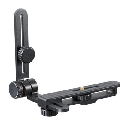 Godox FLB-90 Quick Rotating Bracket Kit for R1200 Ring Flash with Umbrella Bracket and (Optiol) FLB-02 L-Shape Foldable Holder for Camera - Photography and Studio Lighting Equipment