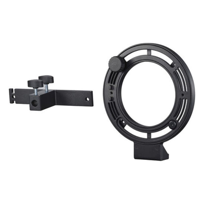 Godox FLB-90 Quick Rotating Bracket Kit for R1200 Ring Flash with Umbrella Bracket and (Optiol) FLB-02 L-Shape Foldable Holder for Camera - Photography and Studio Lighting Equipment