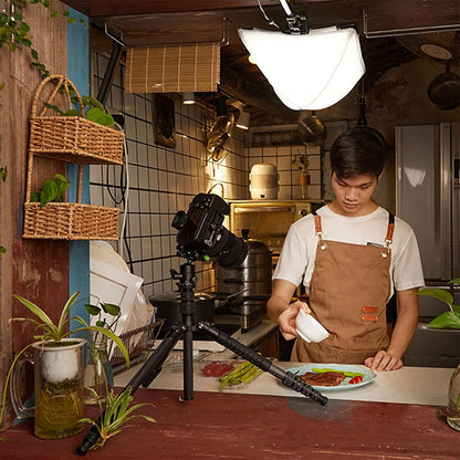 Godox FP50 Foldable Diffusion Pancake Lantern Softbox with Velcro Mounting Strips for FH50Bi and FH50R Flexible LED Light Panels