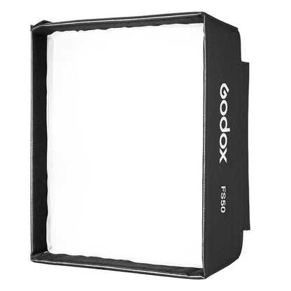 [CLEARANCE] Godox FS50 Foldable Diffusion Rectangular  Softbox with Removable Light Grid for FH50Bi and FH50R Flexible LED Light Panels