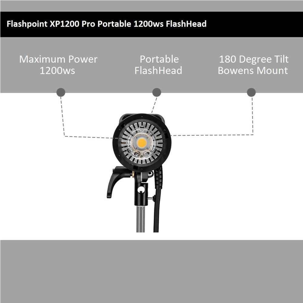 Godox H1200P 1200W Flash Head Bowens Mount for AD1200Pro Flash for Studio Lighting and Equipment