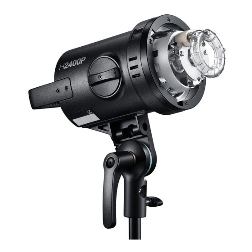 Godox H2400P Flash Head Light for P2400 Power Pack with Bowens Accessory Mount, 2400Ws Power Output Capacity, Optical Flash Receiver, and 60W LED Modeling Lamp