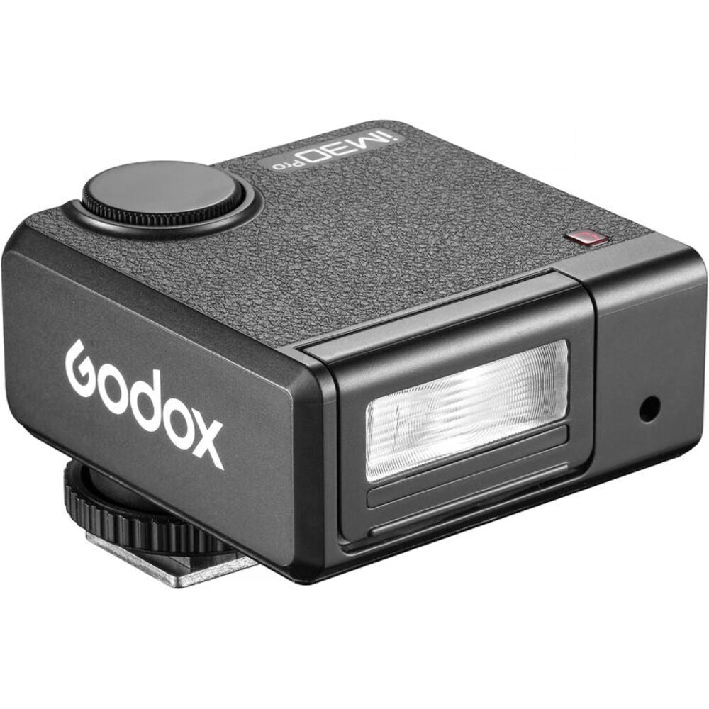 Godox iM30 Pro Compact On-Camera Flash - GN15 Auto & Manual Modes 4-Level Tilt Head 550 Flashes