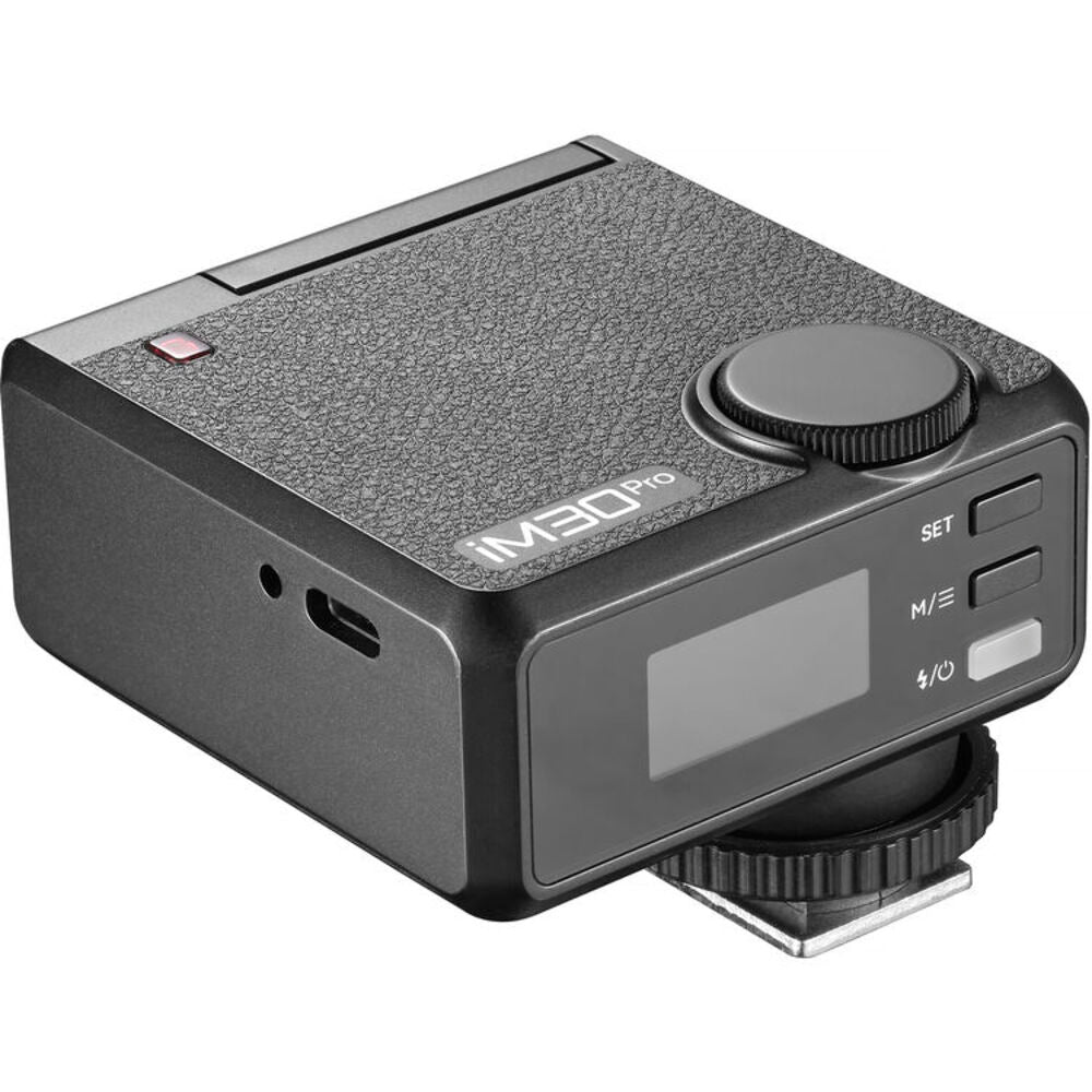 Godox iM30 Pro Compact On-Camera Flash - GN15 Auto & Manual Modes 4-Level Tilt Head 550 Flashes