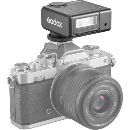 Godox iM30 Pro Compact On-Camera Flash - GN15 Auto & Manual Modes 4-Level Tilt Head 550 Flashes