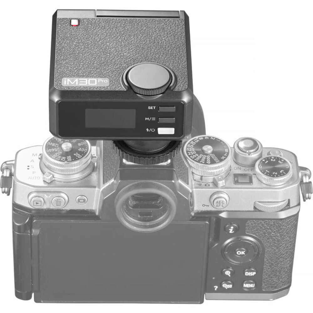 Godox iM30 Pro Compact On-Camera Flash - GN15 Auto & Manual Modes 4-Level Tilt Head 550 Flashes