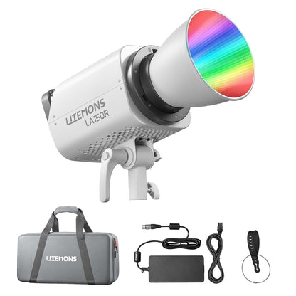 Godox Litemons LA150R RGB / LA150BI Bi-Color 165W LED Studio Monolight Bowens S Mount with 14 Special Light Effect Presets, 1800-10000K CCT Range, Bluetooth, Onboard & App Control for Photography, Studio Lighting and Equipment