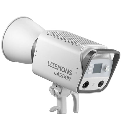 Godox Litemons LA200R K1 RGB 220W LED Video Light Bowens S Type Reflector Mount, 1800-10000K CCT with Dimming Wireless Control, Onboard and Mobile App Controls, 14 Light Effect Presets, Max 30m Bluetooth Control for Studio Lighting and Equipment