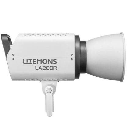 Godox Litemons LA200R K1 RGB 220W LED Video Light Bowens S Type Reflector Mount, 1800-10000K CCT with Dimming Wireless Control, Onboard and Mobile App Controls, 14 Light Effect Presets, Max 30m Bluetooth Control for Studio Lighting and Equipment