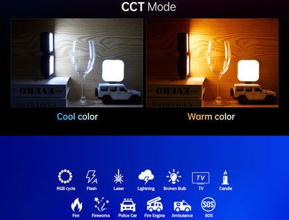 [CLEARANCE] Godox LED6Bi Litemons Bi-Color Pocket Sized LED Video Light (3200 to 6500K) 1800mAh Lithium Battery