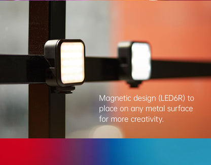 [CLEARANCE] Godox LED6Bi Litemons Bi-Color Pocket Sized LED Video Light (3200 to 6500K) 1800mAh Lithium Battery