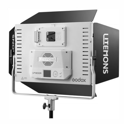 Godox LiteMons LP1200 Series Bi-Color / RGB LED Light Panel with 2800-6500K / 1800-10,000K CCT, Optiol V-Mount Battery Power, Onboard & App Control for Live Streaming, Vlogging, Video Content Creation & Studio Lighting | LP1200BI LP1200R