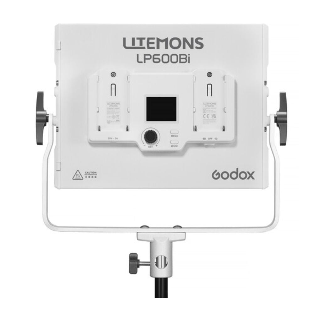 Godox LiteMons LP600 Series Bi-Color / RGB 10x8" LED Light Panel with 2800-6500K / 1800-10,000K CCT, Optional NP-F Battery Power, Onboard & App Control for Live Streaming, Vlogging, Video Content Creation & Studio Lighting | LP600BI LP600R