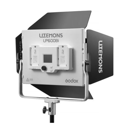 Godox LiteMons LP600 Series Bi-Color / RGB 10x8" LED Light Panel with 2800-6500K / 1800-10,000K CCT, Optiol NP-F Battery Power, Onboard & App Control for Live Streaming, Vlogging, Video Content Creation & Studio Lighting | LP600BI LP600R