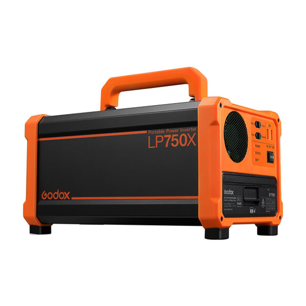 Godox LP750X (750W) 15000mAh Portable Power Inverter Generator AC Power Supply with 120V Outlets and USB Power Ports, Overall Battery Safety Protection for Photography and Studio Equipment