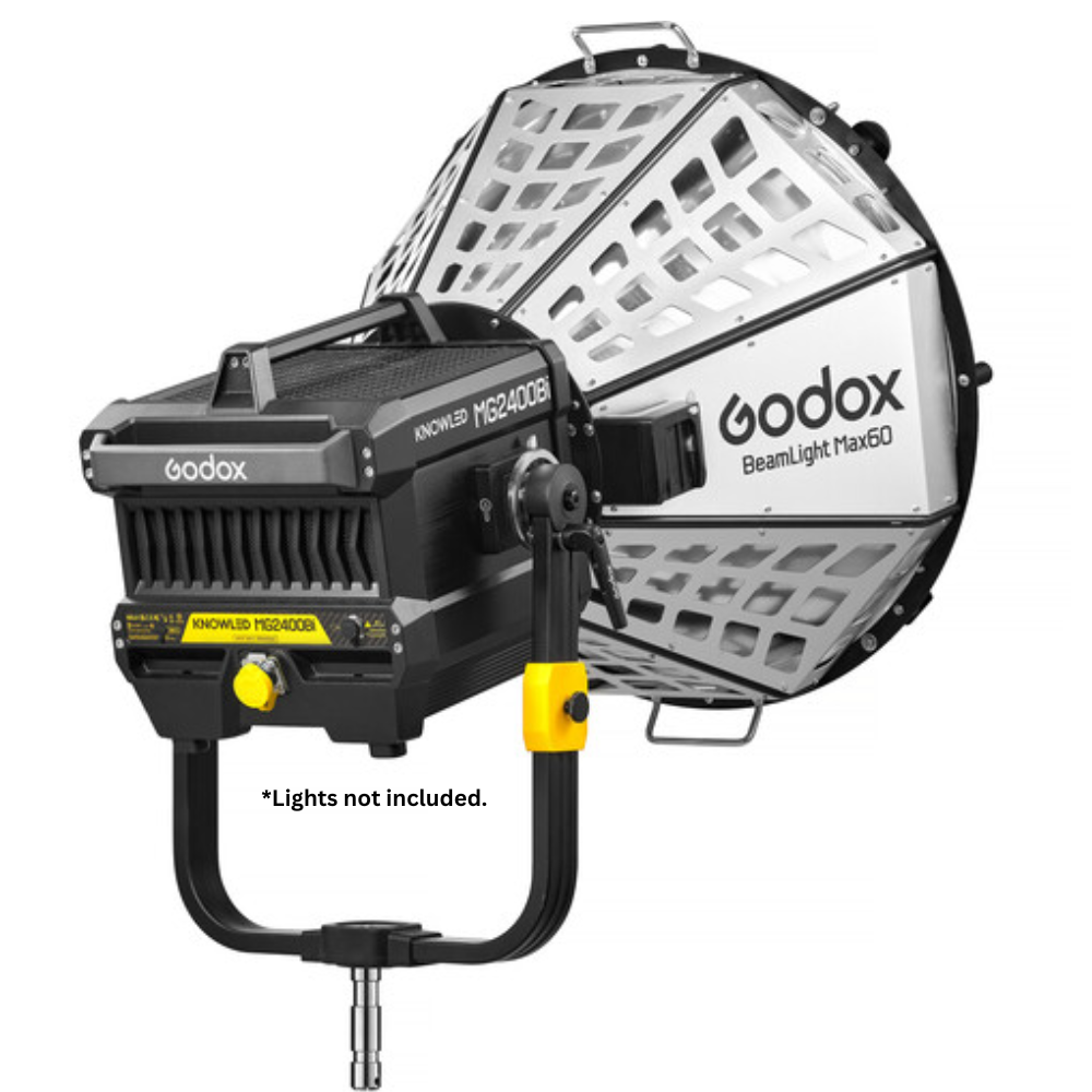 Godox BeamLight Max60 Reflector for KNOWLED MG2400BI MG1200BI MG1200R Monolight Series with G-Mount Accessory, 5° Narrow Beam Angle, LiteFlow System Compatible for Photography, Studio Lighting and Equipment