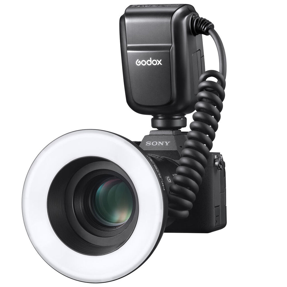 Godox MF-R765+ 49 to 77mm Dental Macro Ring Lens Flash with Wireless Trigger and 8 Lens Adapter Ring Sizes for Dental Photography