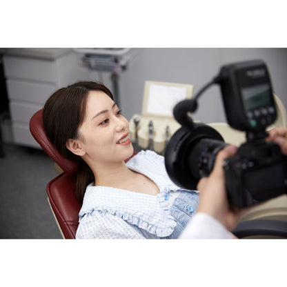 Godox MF-R765+ 49 to 77mm Dental Macro Ring Lens Flash with Wireless Trigger and 8 Lens Adapter Ring Sizes for Dental Photography