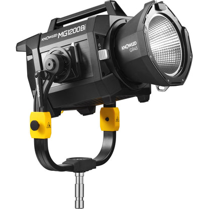 Godox MG1200Bi KNOWLED Bi-Color LED COB Light 1200W 2800-6500K CCT CRI 96 / TLCI 96 with G Mount Reflector and DMX, LumenRadio CRMX, Bluetooth APP, 2.4GHz Wireless and Onboard Controls for Film Production, Broadcast, and Studio Lighting