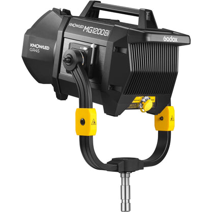 Godox MG1200Bi KNOWLED Bi-Color LED COB Light 1200W 2800-6500K CCT CRI 96 / TLCI 96 with G Mount Reflector and DMX, LumenRadio CRMX, Bluetooth APP, 2.4GHz Wireless and Onboard Controls for Film Production, Broadcast, and Studio Lighting
