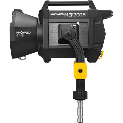 Godox MG1200Bi KNOWLED Bi-Color LED COB Light 1200W 2800-6500K CCT CRI 96 / TLCI 96 with G Mount Reflector and DMX, LumenRadio CRMX, Bluetooth APP, 2.4GHz Wireless and Onboard Controls for Film Production, Broadcast, and Studio Lighting