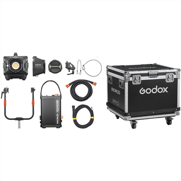 Godox KNOWLED MG2400Bi Bi-Color LED Monolight & MG2400R RGBW Full-Color LED Monolight with 2600W Bi-Color, 2650W RGB, 1800–10,000K, 96+ CRI/TLCI, IP65 Weather Resistance, Multiple Control Options for Professional, Cinematic Production