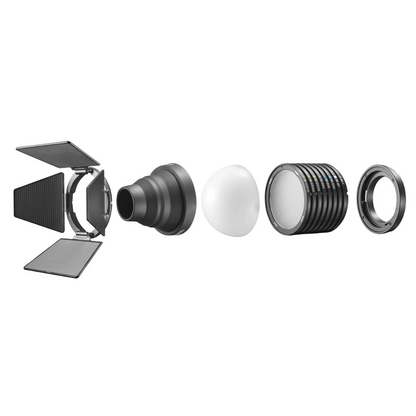 Godox KNOWLED MK Diffuser Kit with Magnetic Mounts and Attachment for MS60BI and MS60R LED Lights with Barndoors and Snoot for Lighting and Studio Equipment