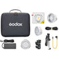 Godox ML100BI Kit 1 Bi-Color 120W Portable LED Light and 15 & 36° Lens Reflectors and Battery Handgrip with Onboard and Wireless App Controls, 11 Built-in Effect Presets and Max 30m Bluetooth Control Range for Photography and Studio Lighting