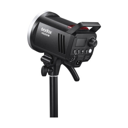 Godox MS200-V 5800K LED 200Ws Portable Studio Flash Monolight with Bowens S Accessory Mount, Guide Number 174', 2.4G Wireless Radio X System, and Built-in Modeling Light for Camera & Photography