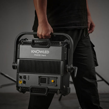 Godox KNOWLED P600Bi Bi-Color LED 600W Panel Light with 2800 - 6500 CCT, 2.4GHz Wireless & Bluetooth, 4 Dimming Curves, Onboard and Wired DMX 512 Control, Fan Cooled with 11  Light Effect Presets for Video and Film Production
