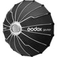 Godox 60CM 70CM 90CM Foldable Quick Release Bowens Mount Parabolic Umbrella Softbox with Front and Inner Diffusers, Silver Interior for Photography QR-P60T QR-P70T QR-P90T