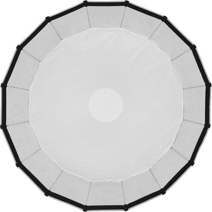 Godox 120CM 150CM Foldable Quick Release Bowens Mount Parabolic Umbrella Softbox with Front and Inner Diffusers, Silver Interior for Photography QR-P120T QR-P150T